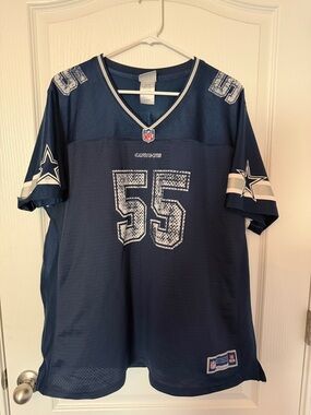 NFL Dallas Cowboys Navy Blue #55 Football Jersey